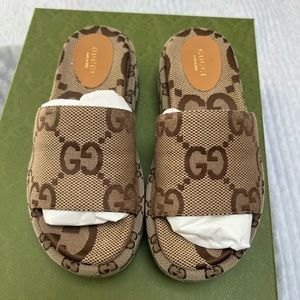 Gucci platform slides